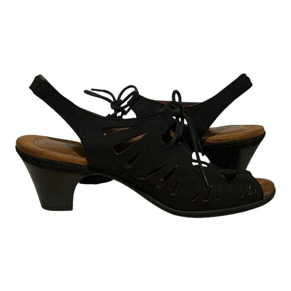 Cobb Hill By New Balance Black Lace Up Sandals Women's Size 10M Comfort - Picture 7 of 8